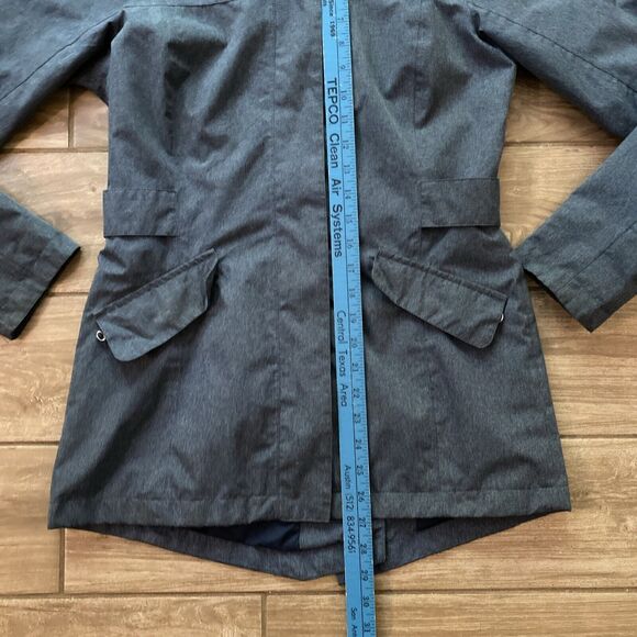 Womens The North Face Waterproof Dryvent Hooded Rain Gray Jacket Size Small - Picture 4 of 13